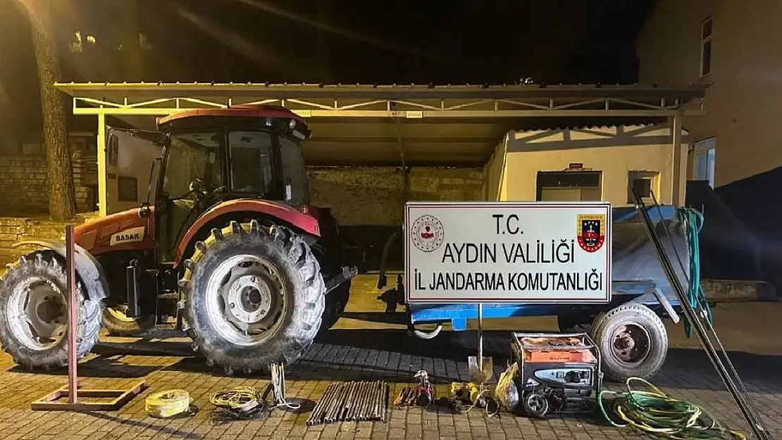 Tam teçhizatlı kaçak kazıya jandarma baskını