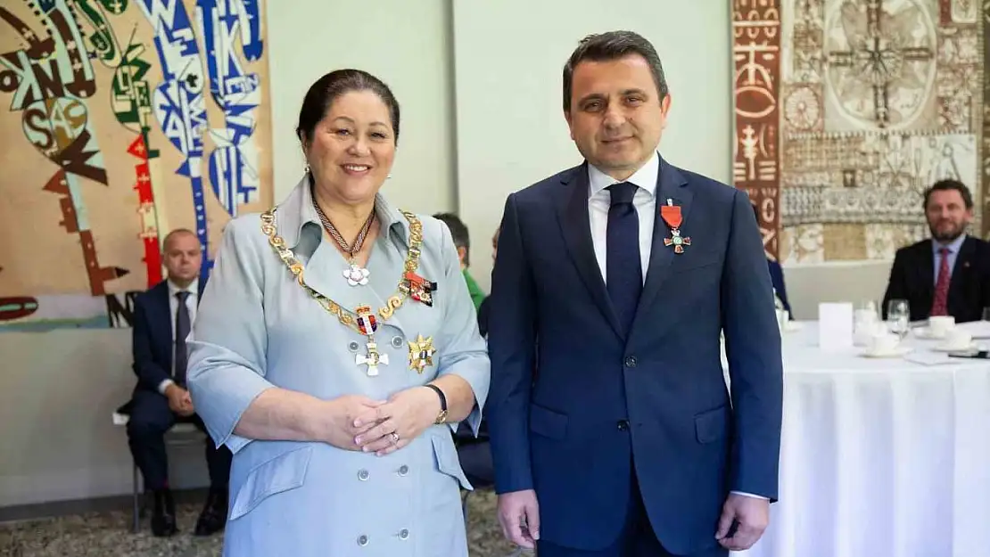 Tarihi Alan Başkanı Kaşdemir'e Yeni Zelanda Liyakat Nişanı verildi