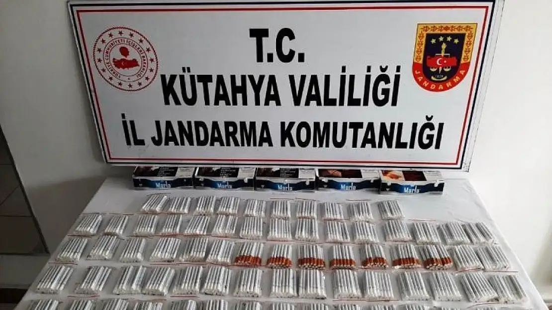 Tavşanlı'da bin 400 adet kaçak sigara ele geçirildi
