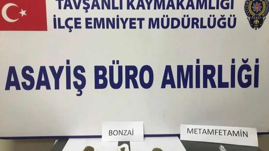 Tavşanlı'da metanfetamin ve bonzai ele geçirildi