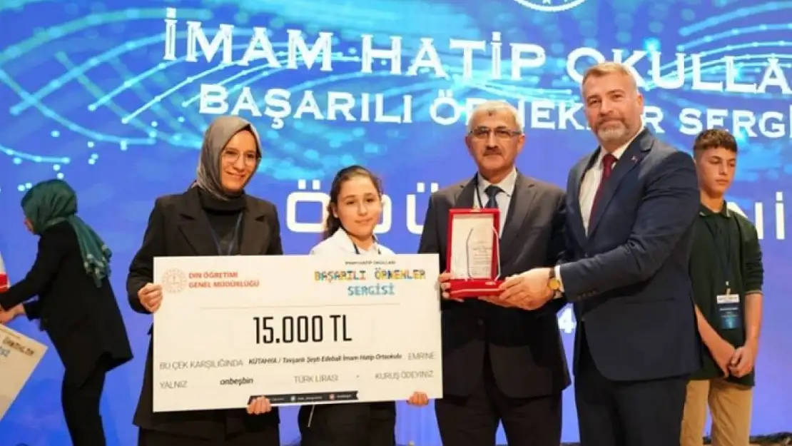 Tavşanlı Şeyh Edebali İmam Hatip Ortaokulu, projesiyle Türkiye ikincisi oldu