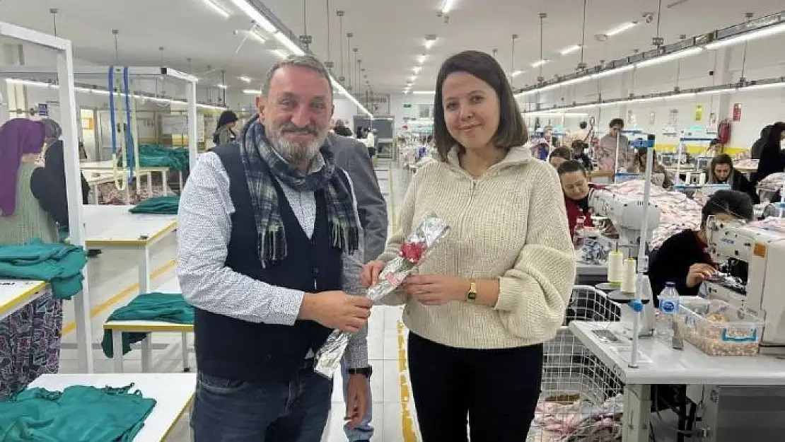 Tekstil fabrikasından Dünya Kadınlar Günü jesti