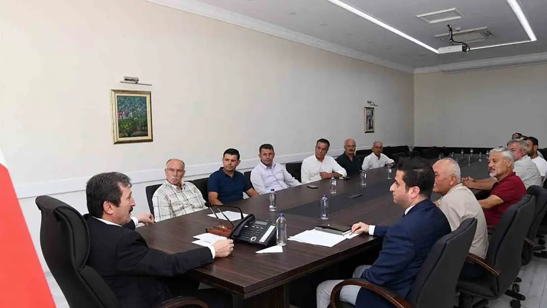 Termik santrallerin çevresindeki muhtarlardan Vali Tavlı'ya ziyaret