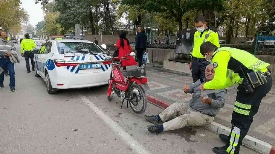 Trafik cezasını duyan yaşlı adam hastanelik oldu