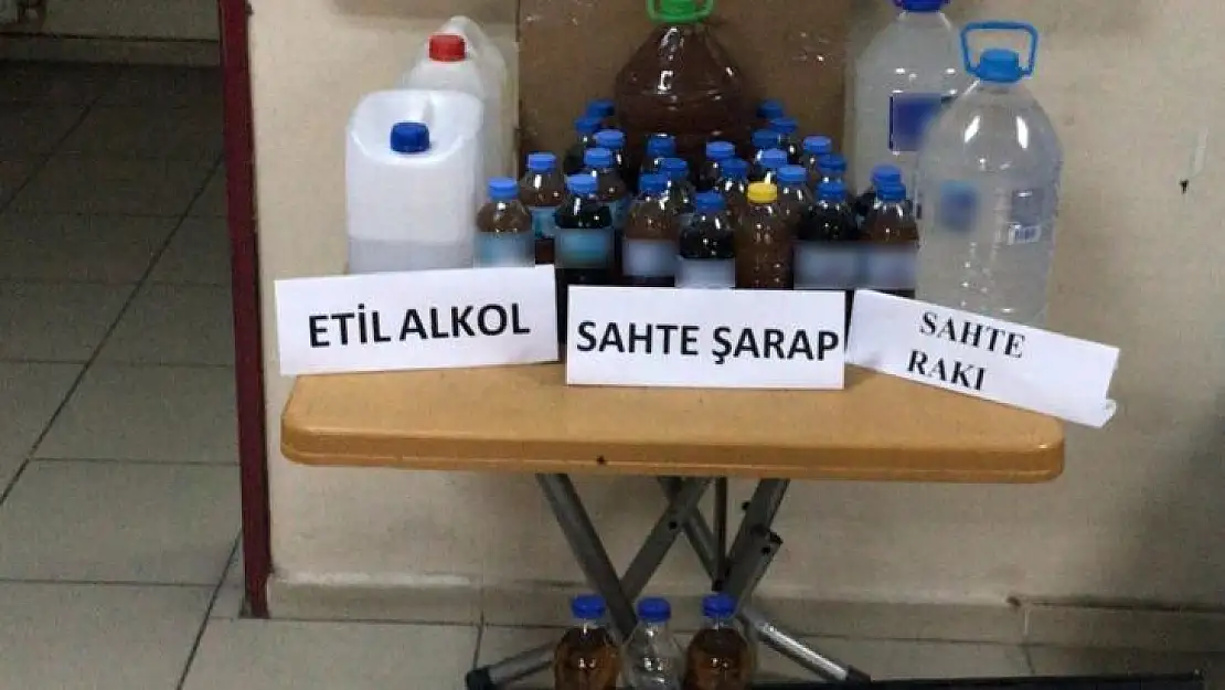 Turgutlu'da sahte alkol operasyonu: 6 gözaltı