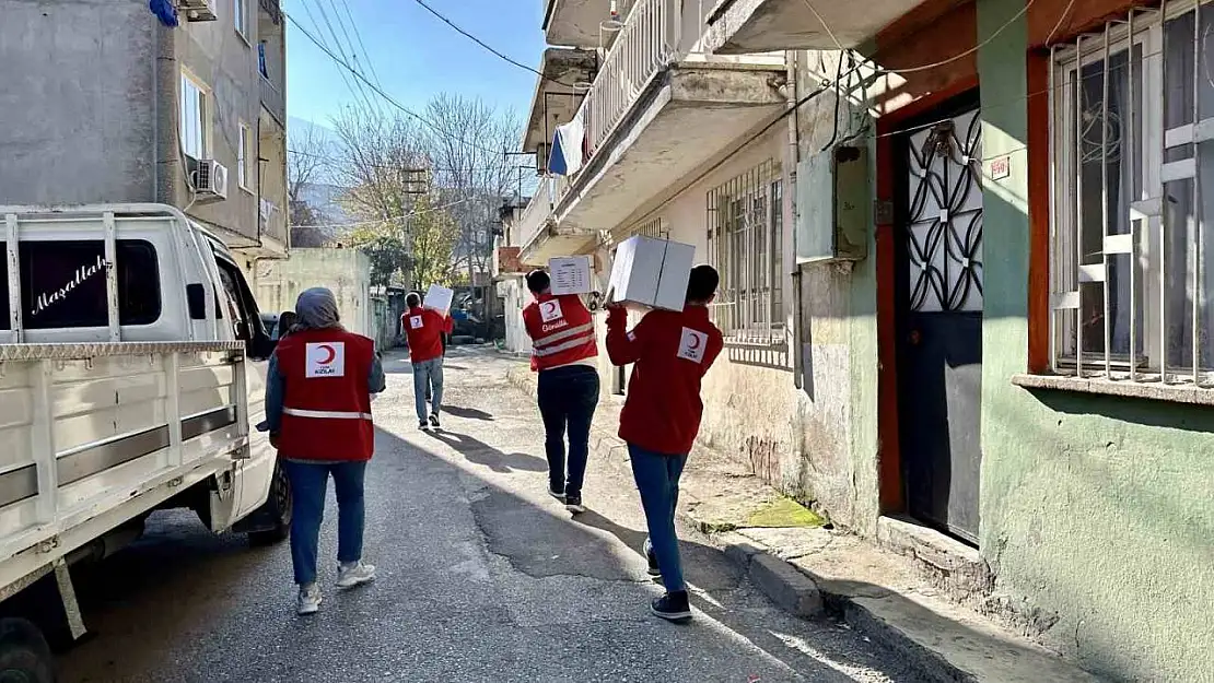 Türk Kızılayı aralık ayında ihtiyaç sahiplerinin yüzünü güldürdü