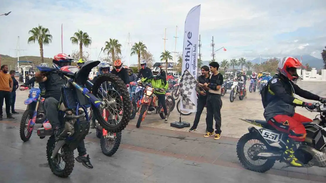 Türkiye Enduro Şampiyonası finali, Fethiye'de 'Magazin Startı' ile başladı