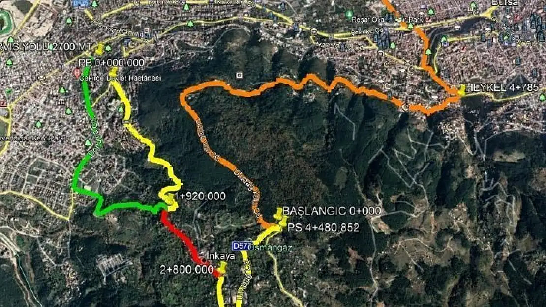 Uludağ yolunda trafik düzenlemesi