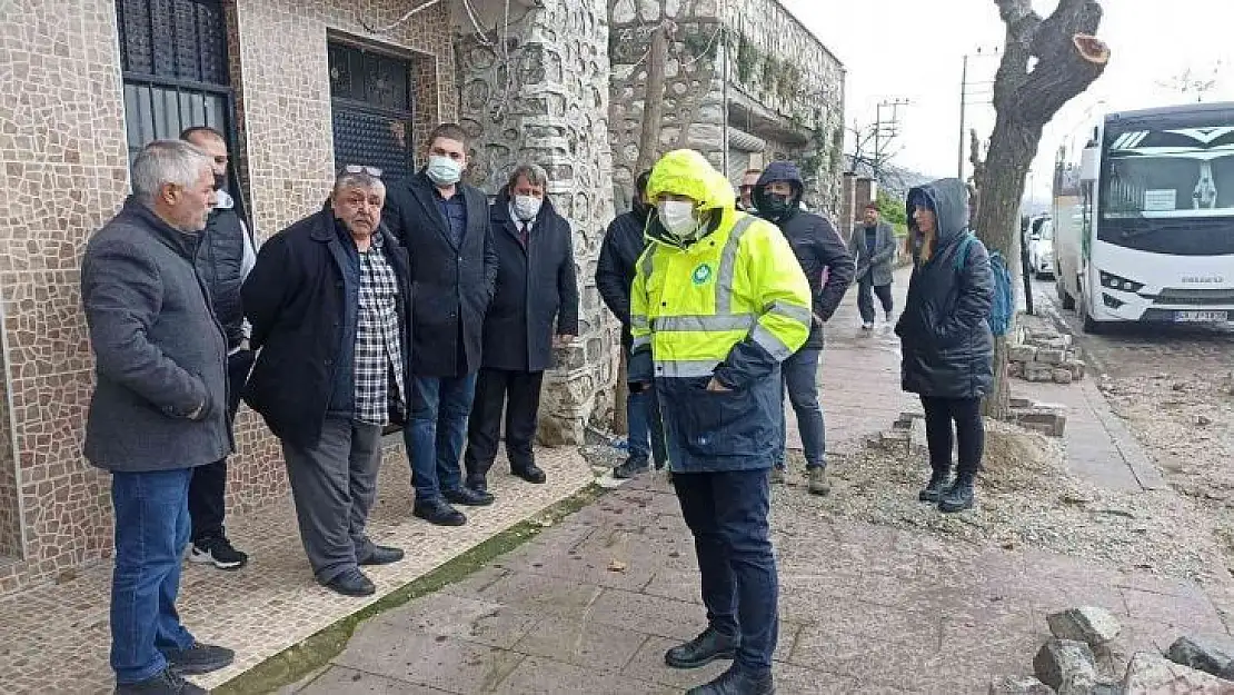 Ulutepe Caddesi'nde incelemelerde bulunuldu