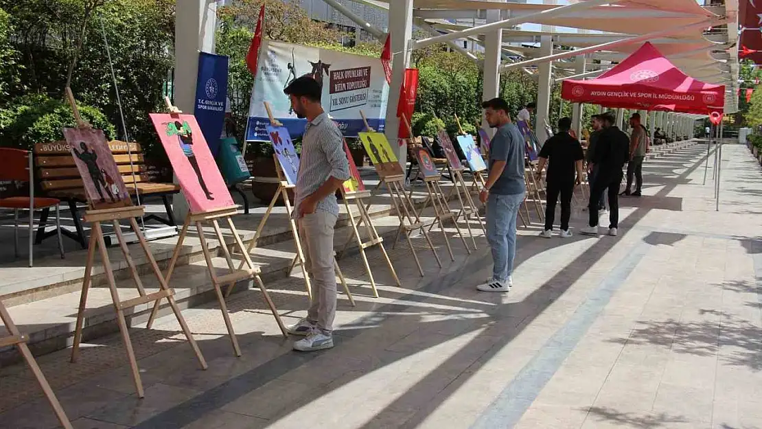 Üniversiteli gençlerden Gazze için anlamlı sergi