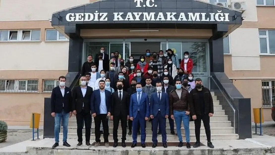 Yabancı öğrenciler Kaymakam Hakan Alkan'ı ziyaret etti