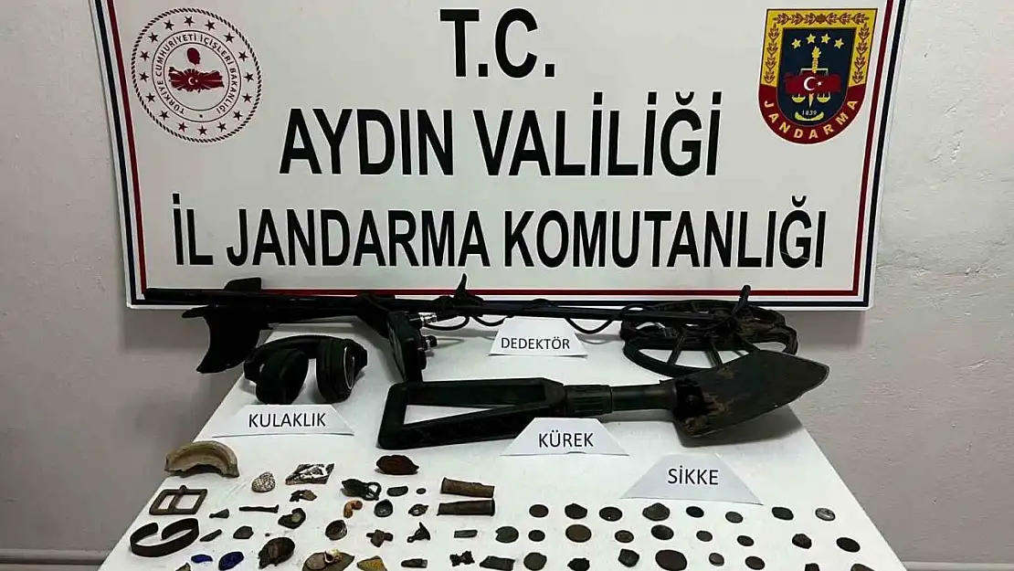 Yabancı uyruklu şüpheli kaçak kazı yaparken suçüstü yakalandı