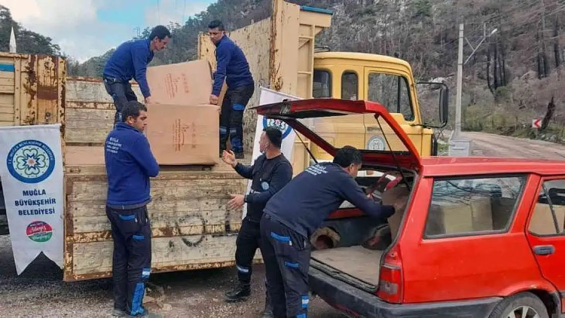 Yangın mağduru arıcılara destek