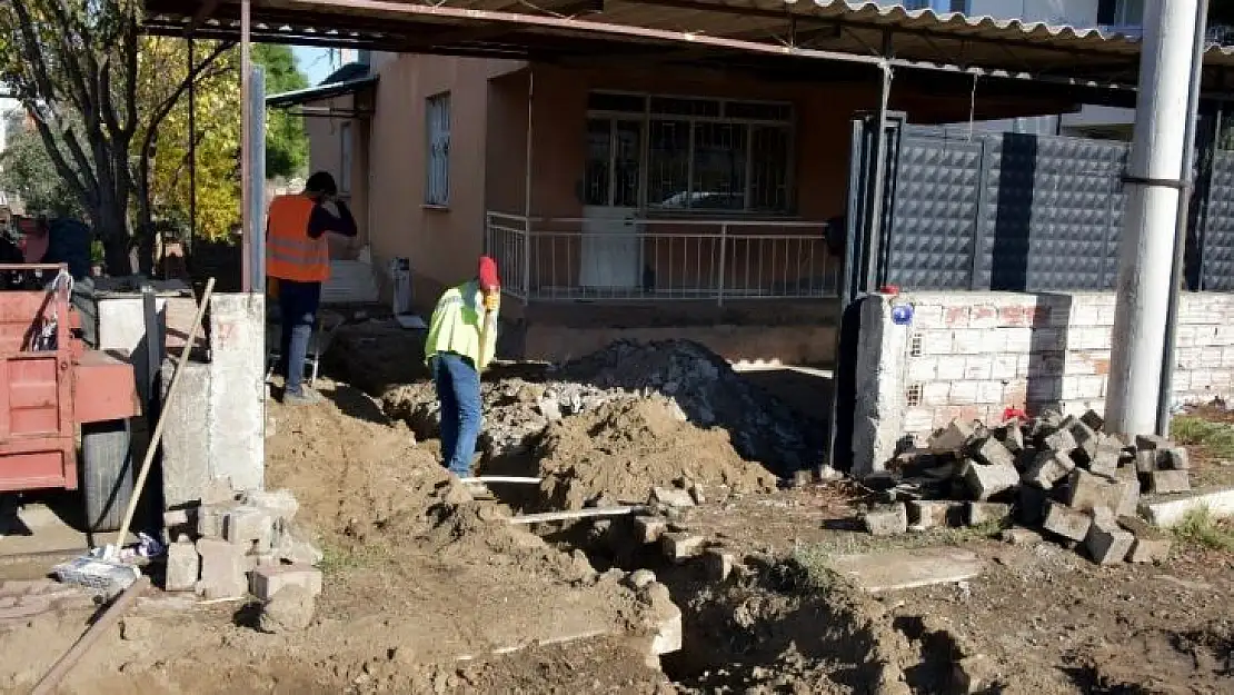 Yeni Şakran ve Hacıömerli'de evler doğal gaza kavuştu