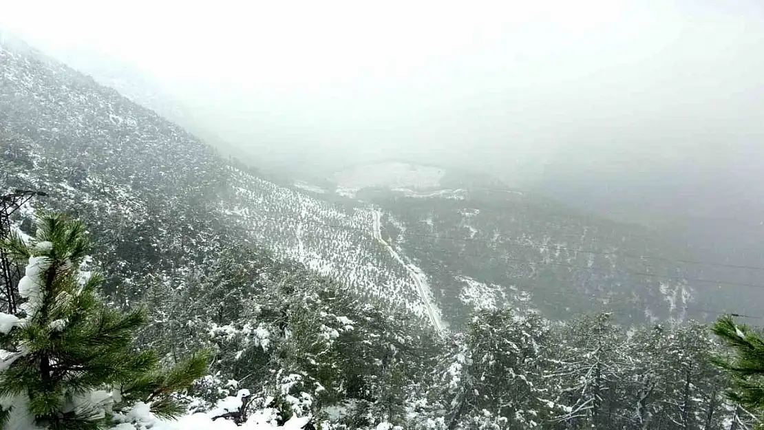 Yılanlı Dağı'nın kış manzarası mest etti