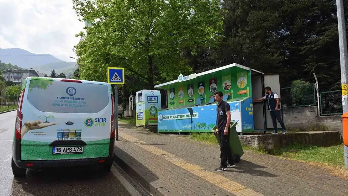 Yıldırım'da atıkların dönüşümü için mobil çözüm