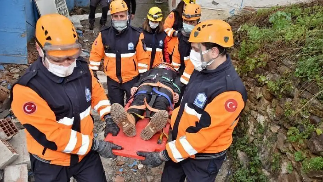 Yıldırım'da nefes kesen tatbikat