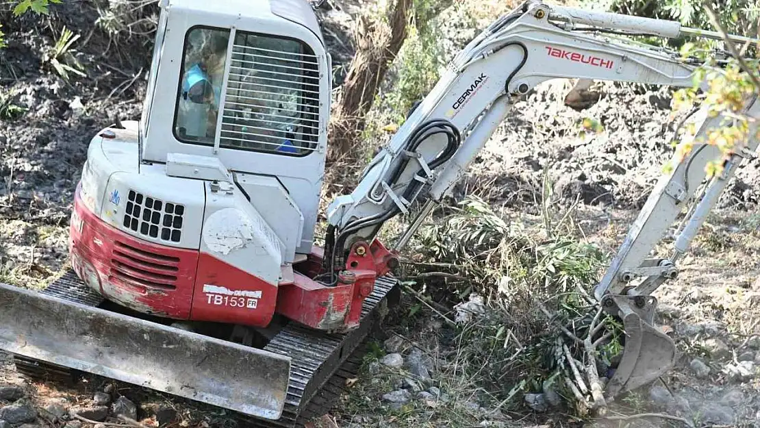 Yıllardır görmezden gelinen derede temizlik başladı