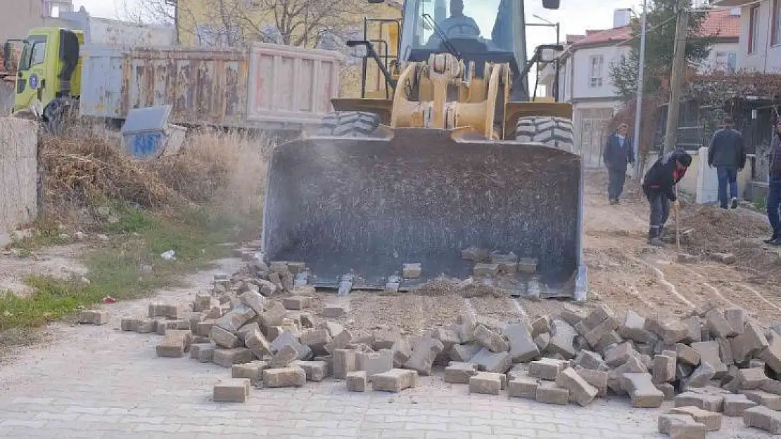 Yoncalı'da asfalt çalışması