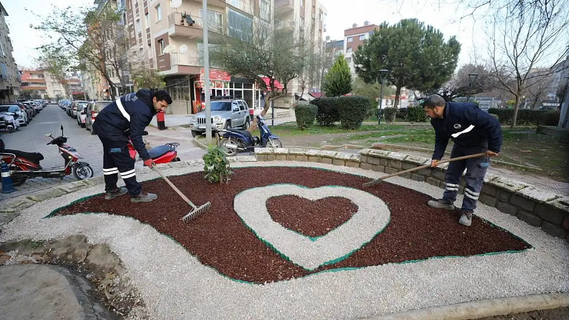 Yunusemre'den Kaynak Mahallesi'nde peyzaj çalışması