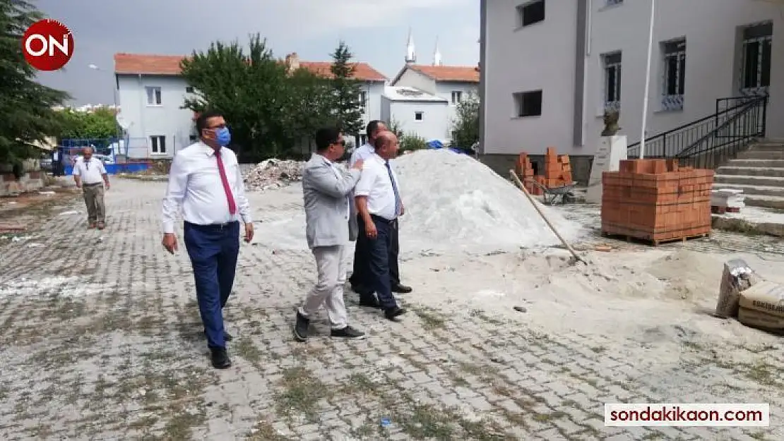 Zafertepeçalköy İlk ve Ortaokulu'nda güçlendirme çalışması