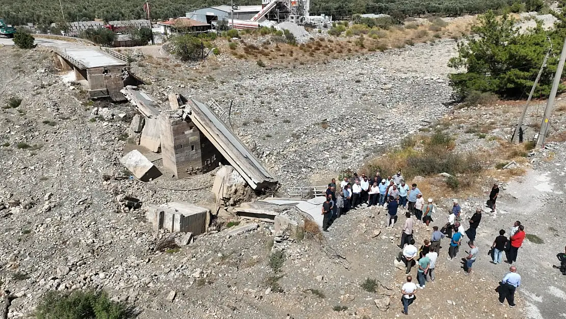 Zeytinli Çayı'nda sel felaketinde yıkılan köprünün yeniden yapılması isteniyor