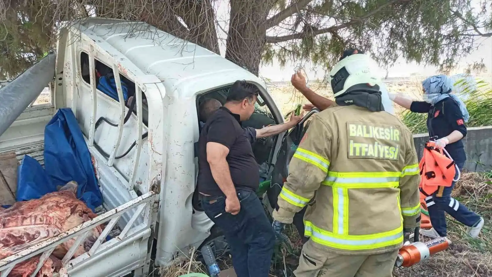 Bandırma Bursa Yolunda trafik kazası: 1 yaralı