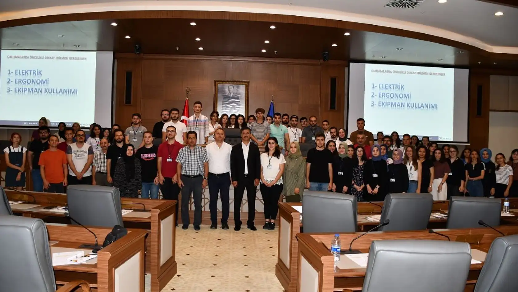 Bursa Büyükşehir'de stajyerler oryantasyon eğitiminde