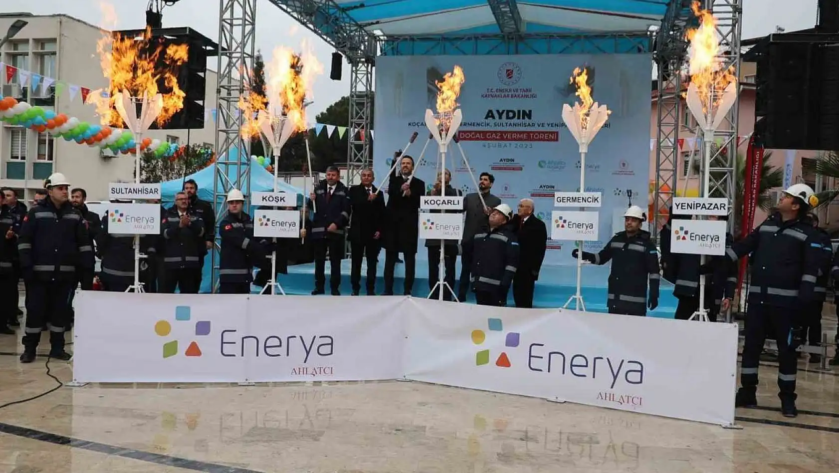 Cumhurbaşkanı Erdoğan, Koçarlı'nın doğalgazını ateşledi