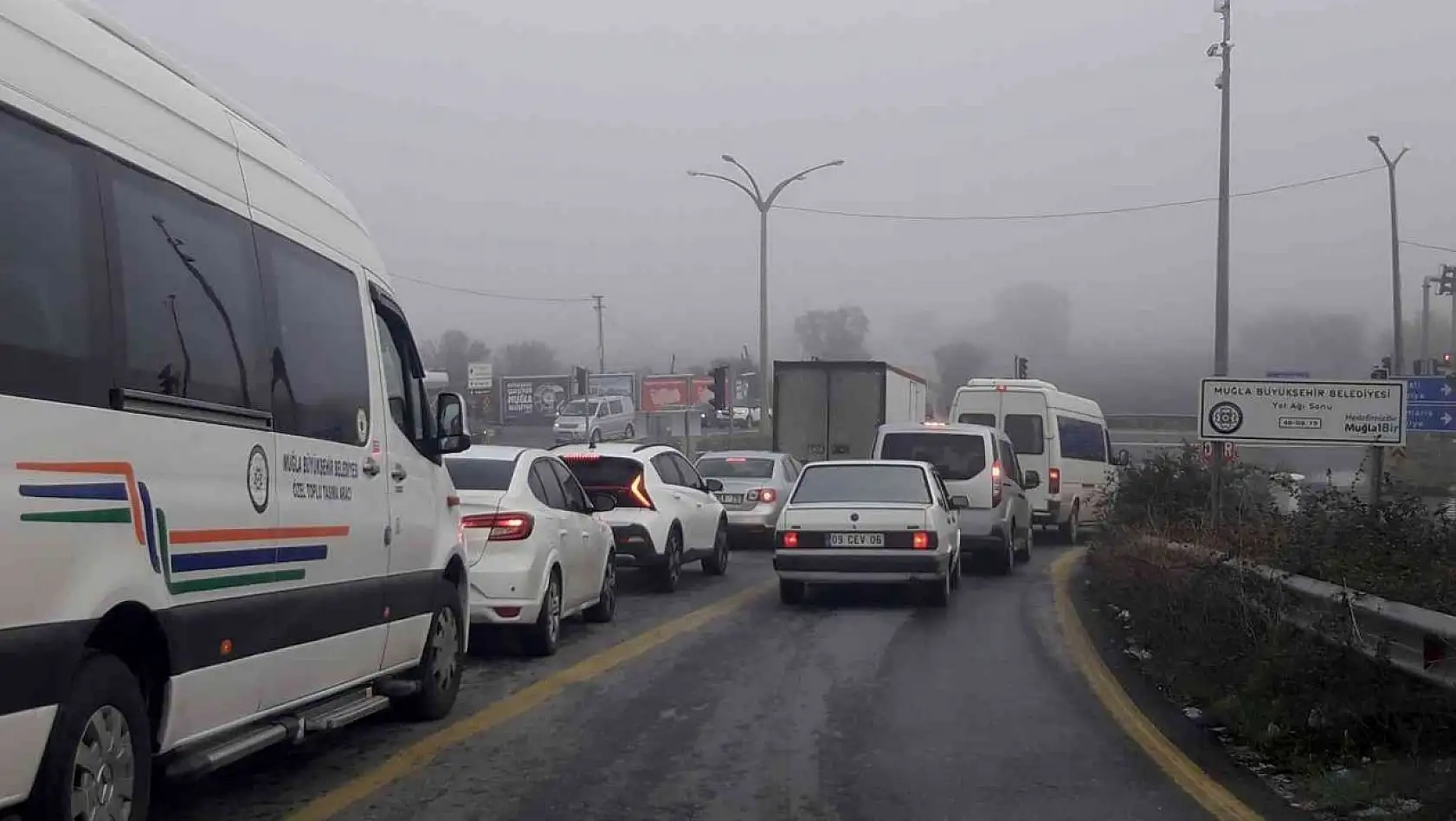 Muğla'da yoğun sis ulaşımı etkiledi