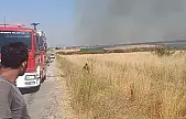 Balıkesir'de mera yangını