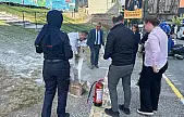 Bandırma'da yangın tatbikatı gerçekleştirildi