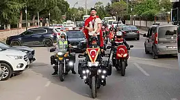Avrupa şampiyonu Kerem Kamal'a Manisa'da coşkulu karşılama