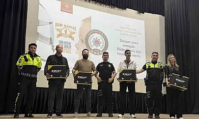 Bandırma'da motosiklet sürücülerine yönelik bilgilendirme programı düzenlendi