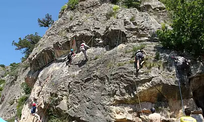 Nusret Kaya Tırmanış Şenliği'nin 6.'sı yapıldı