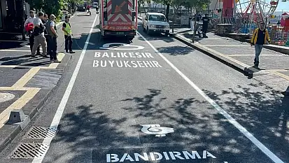 Bandırma'da Mehmetçik Caddesi yenilendi