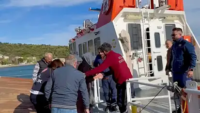 Erdek'te fırtınaya rağmen hasta tahliyesi gerçekleştirildi