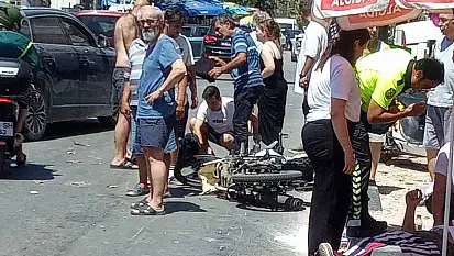 Erdek'te motosikletler çarpıştı: 2 yaralı