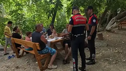 Kazdağları'nda jandarmadan yangın denetimi