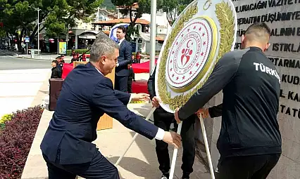 Muğla'da 19 Mayıs Haftası çelenk sunumuyla başladı