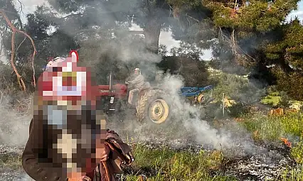 Orman sınırında ateş yakan 2 kişiye para cezası kesildi
