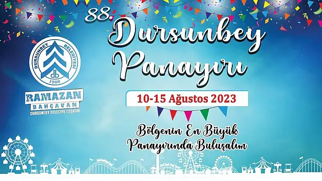 88. Dursunbey Panayırı 10 Ağustos'ta Başlayacak