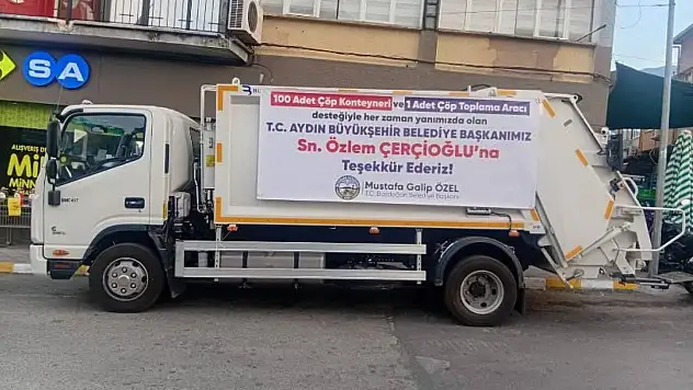 Aydın Büyükşehir Belediyesi'nden Bozdoğan'a araç desteği