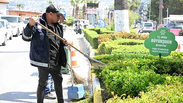 Aydın Büyükşehir Belediyesi'ne Kuşadası'na bahar dokunuşu