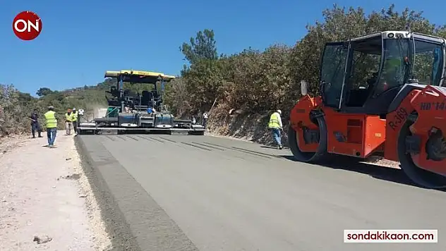 Ayvacık-Tuzla yolu 13 kilometre beton yol olacak