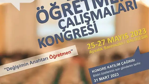 Ayvalık 2. Lisansüstü Öğretmen Çalışmaları Kongresi'ne hazırlanıyor