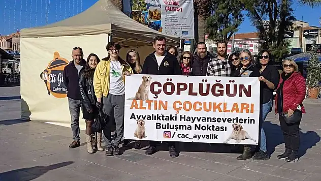 Ayvalık'ta Çöplüğün Altın Çocuklarına anlamlı destek