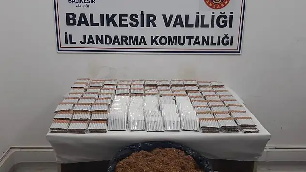 Ayvalık'ta jandarma kaçak tütün operasyonu