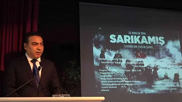 Ayvalık'ta Sarıkamış Şehitleri için duygusal gösterim