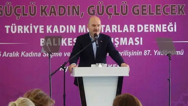 Bakan Soylu: 'Kadını ve erkeğiyle Türkiye'yi büyütebilirsiniz'